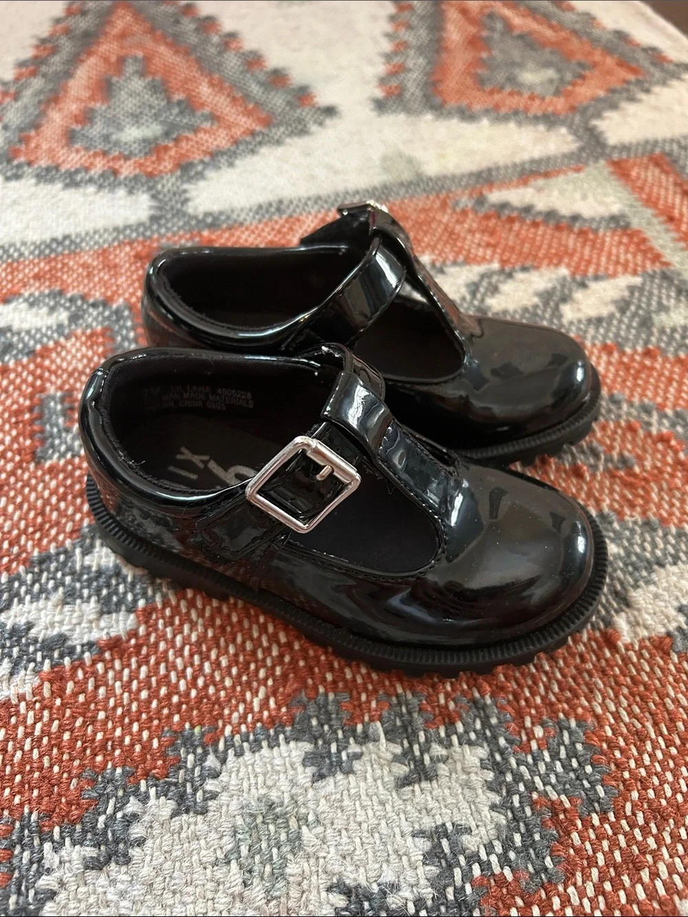 Mix No. 6 Black Patent Mary Jane Shoes for Kids